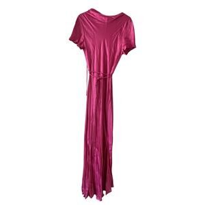 Bec & Bridge | Dresses | Bec Bridge Maxi Viscose Open Back Hot Pink Dress  Size 2 C | Poshmark